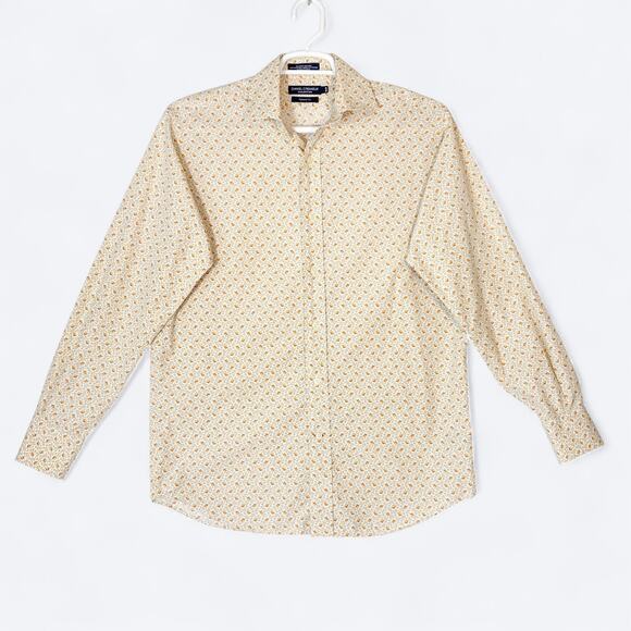 Daniel Cremieux Tailored Fit‎ Paisley Cotton Shirt Mens M Western Disco - Picture 2 of 7